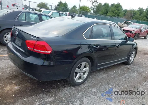 2012 Volkswagen Passat 2.0L Tdi Se из США, поврежденный, VIN 1VWBN7A39CC070219